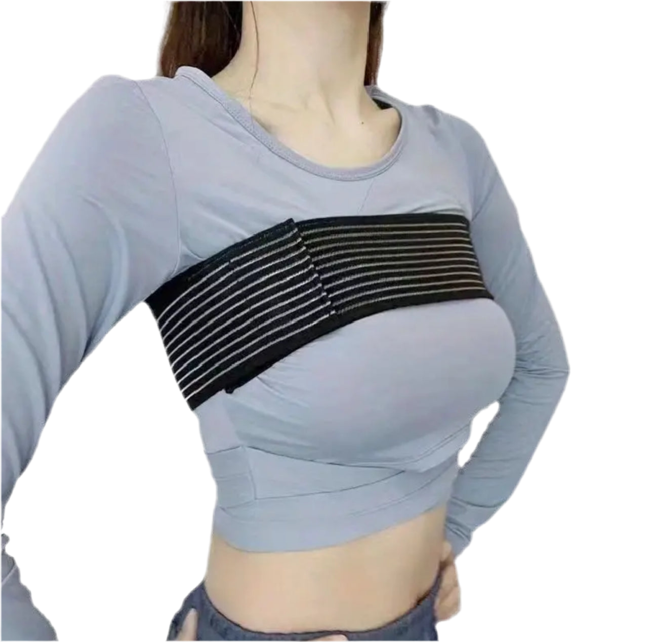 Banda Busto -Elastic Chest Compression Support Band, Breast Stabilizer